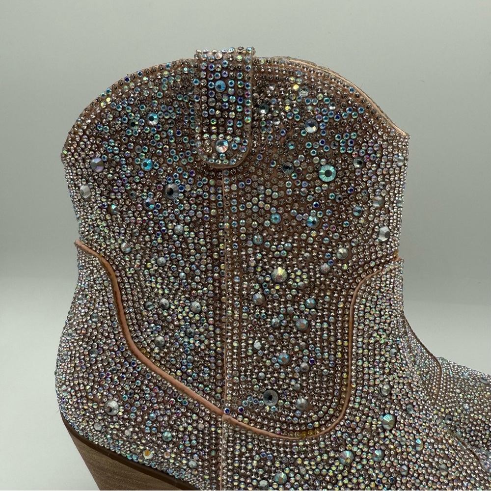 Matisse Harlow Sparkly Rhinestone Western Ankle Crystal Cowgirl Booties Size 7.5 - Picture 4 of 16